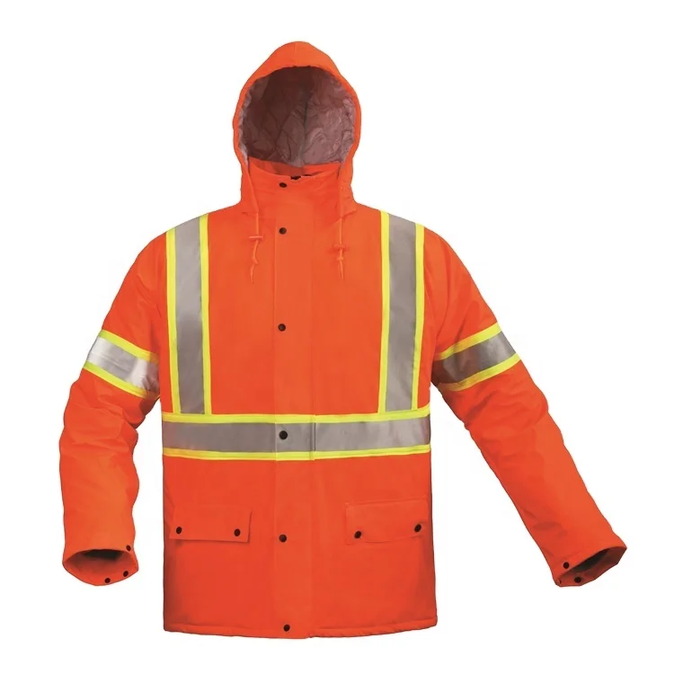 Bright Reflective Safety Jacket for Work Hi Vis PPE Rain Jackets