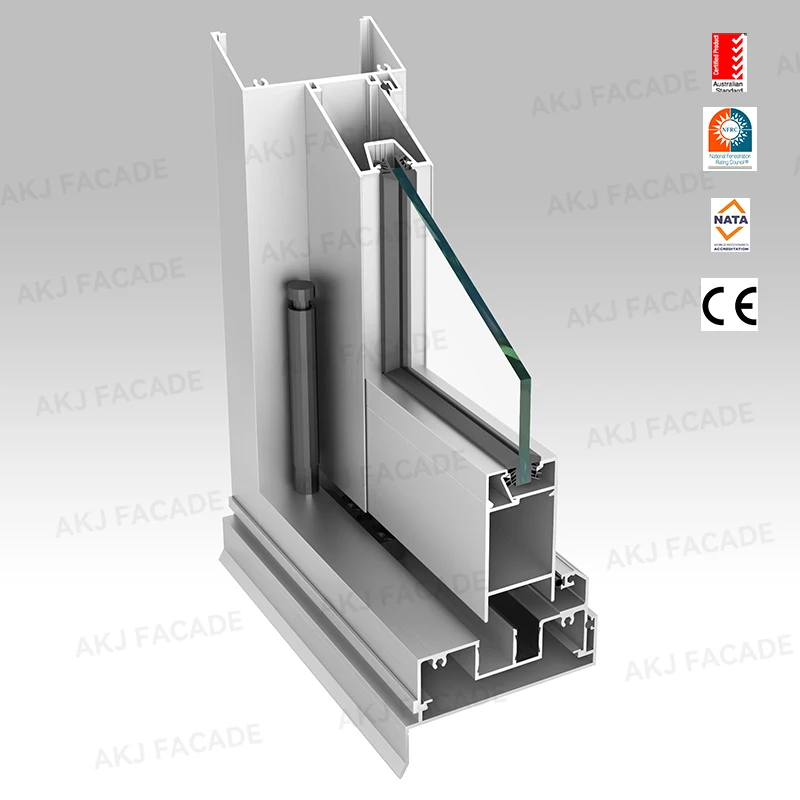 Waterproof bifold door villa exterior terrace aluminium folding door partition folding glass folding patio door system