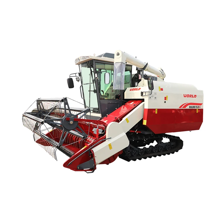 Ruilong Series 102HP 4ZL-6.0P cabin with AC similar kubota Combine Harvester with good price wheat cutting machines