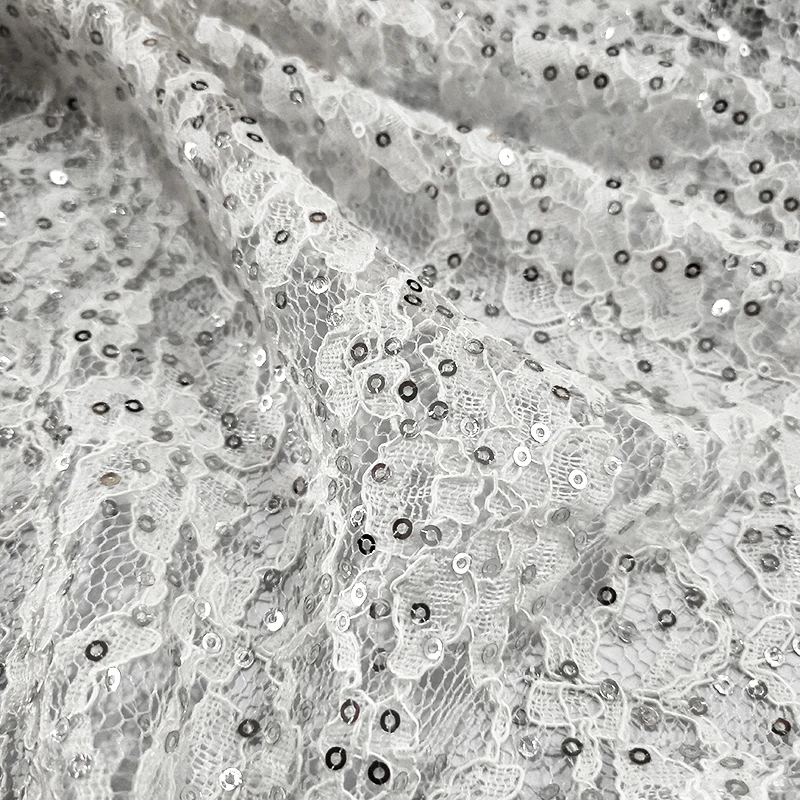 Online Embroidery Net Lace Fabric African For Wedding Dress