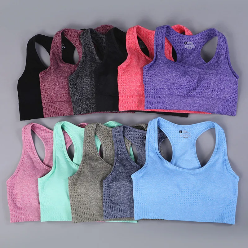 High Impact Sports Bra Fitness Bra Seamless Top Gym Active Wear Yoga Vest Sports Tops Women Sport Bra