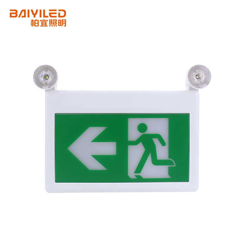 Lumen 100LM Led Battery 3.6V Ni-Cd Duration Backup Time 90Min 120Mins Emergency Led Exit Sign Running Man Projector Light