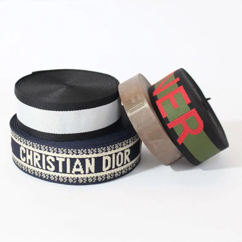 Nylon webbing twill woven jacquard nylon webbing 25mm custom polyester seat belt webbing