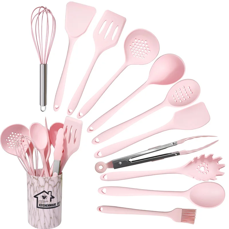 Hot Selling Wholesale Kitchen Accessories Kitchen Cooking Utensils Sets 27pieces Kitchen Silicone Utensils Set Sustainable