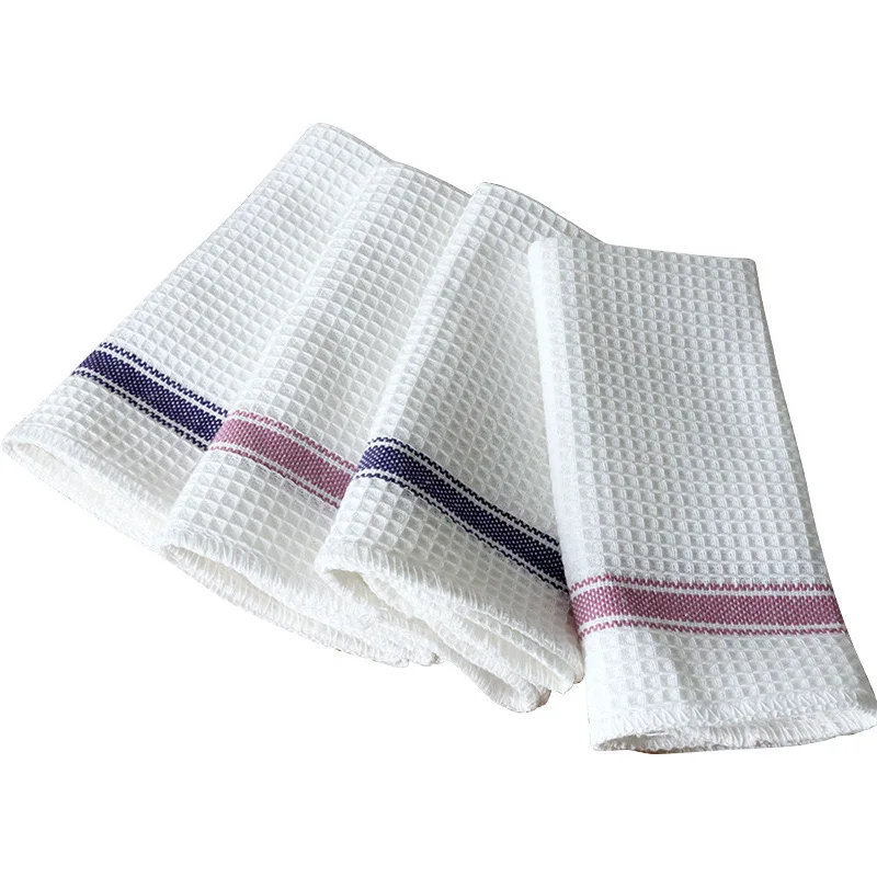 100% cotton Linen Tea Towel Set Printed yarn-dyed waffle Kitchen Tea towels Custom dish Towel for women Wholesale