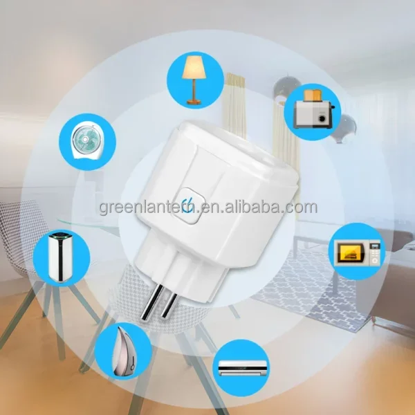 16А розетка ЕС вилка настенная Wi-Fi Smart Plug SWE01 маленькая портативная интеллектуальная с голосовым управлением для дома