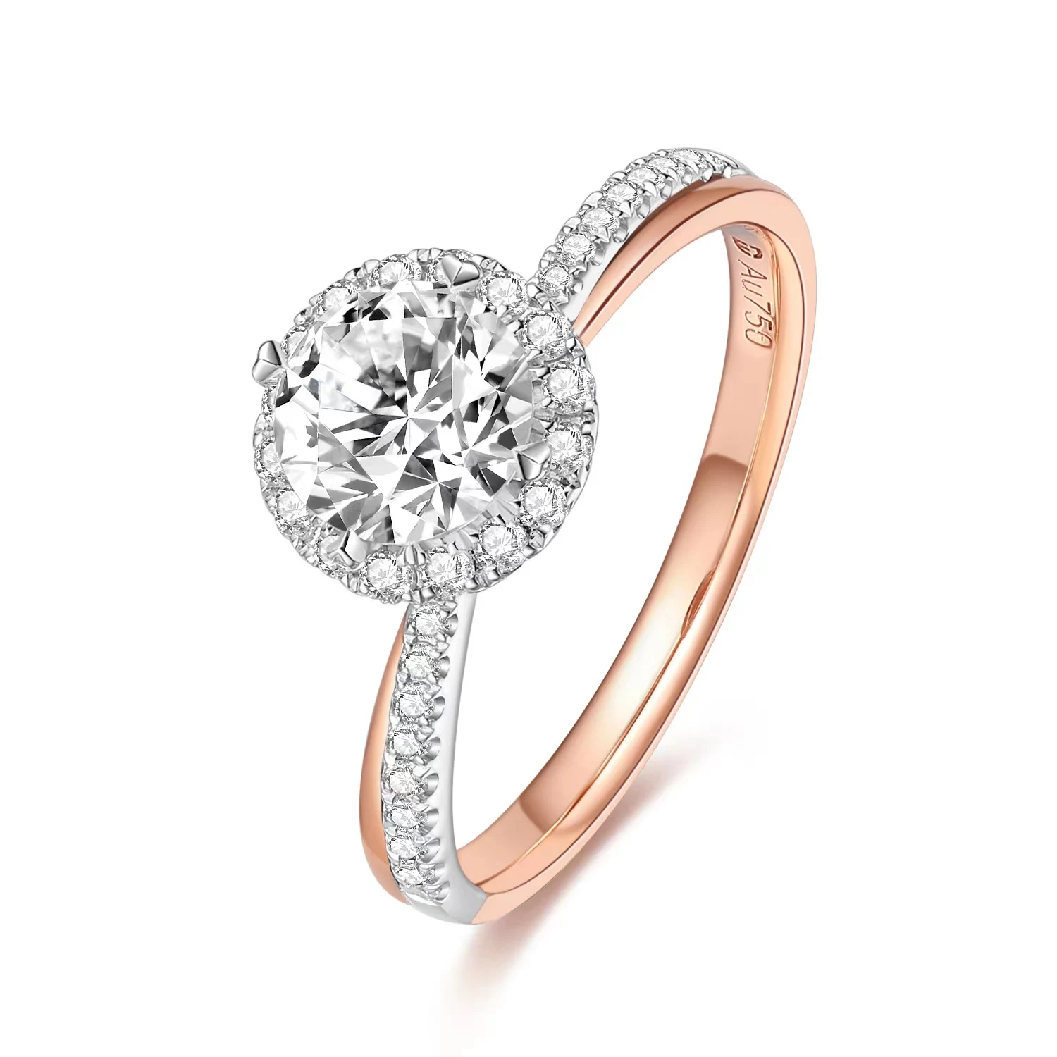 ring 14k 18k lab-grown diamonds engagement ring lab grown diamond jewelry ring