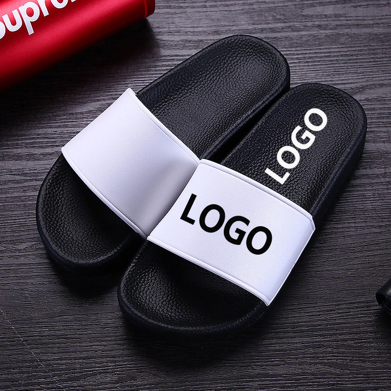 Unisex Slippers Wholesale Factory Price 1 Pair Customize Logo Slides Slippers PVC Slippers