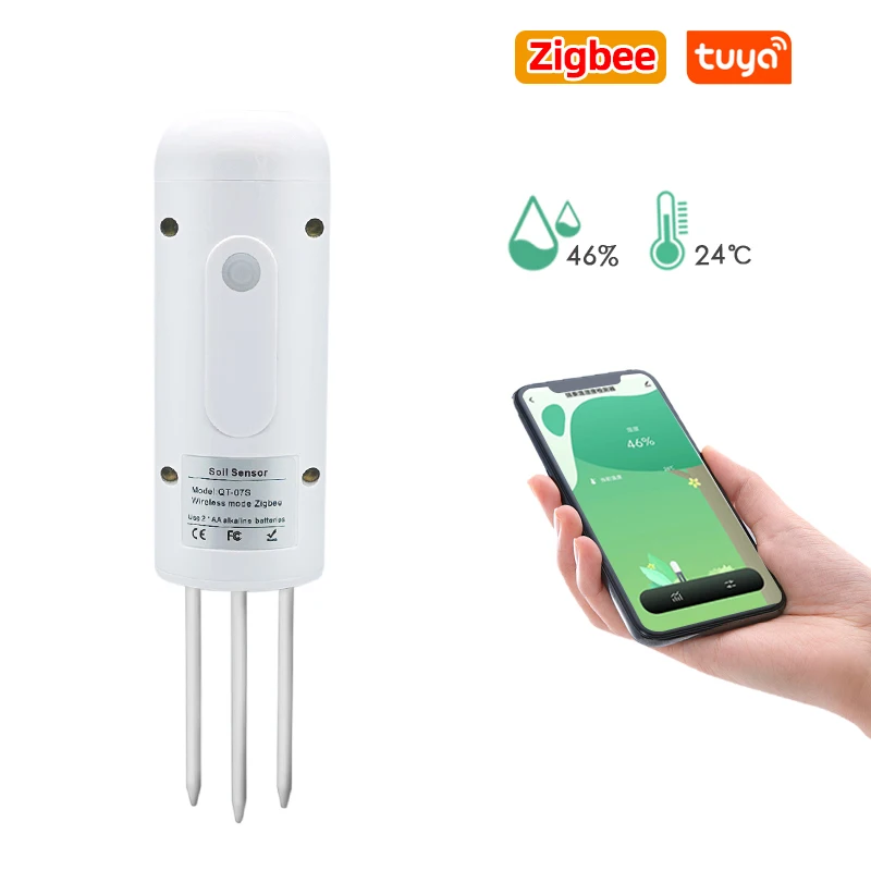 zigbee protocol Humidity and temperature soil sensor Smart water timer for home farden