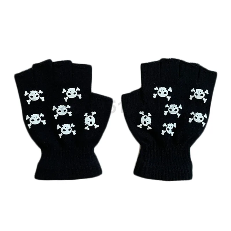 Модные зимние варежки мягкие перчатки на полпальца теплые без пальцев