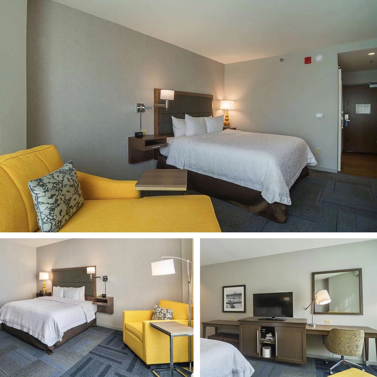 HP0120 Hotel Furniture Manufacturer Hampton Inn Modern New  Design Bathroom Vanity  For Customized Hampton Inn Hotel Furniture