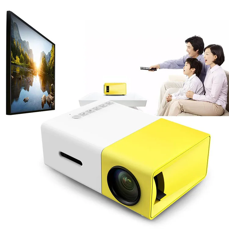 Mini  Portable Projector for Cartoon Kids Gift Outdoor LED Video Movie Projector for Home Theater