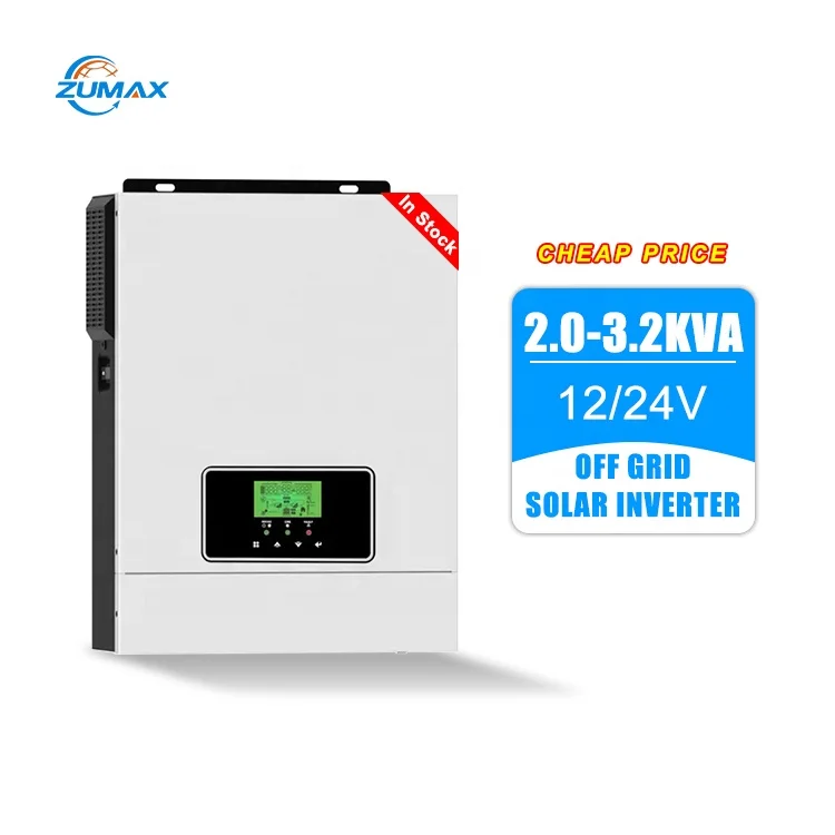 Wholesale zumax 2.0KVA 3.2KVA 50Hz or 60Hz LCD+LED Display inverter hybrid 5000w 12v dc to ac 220v power inverters ac