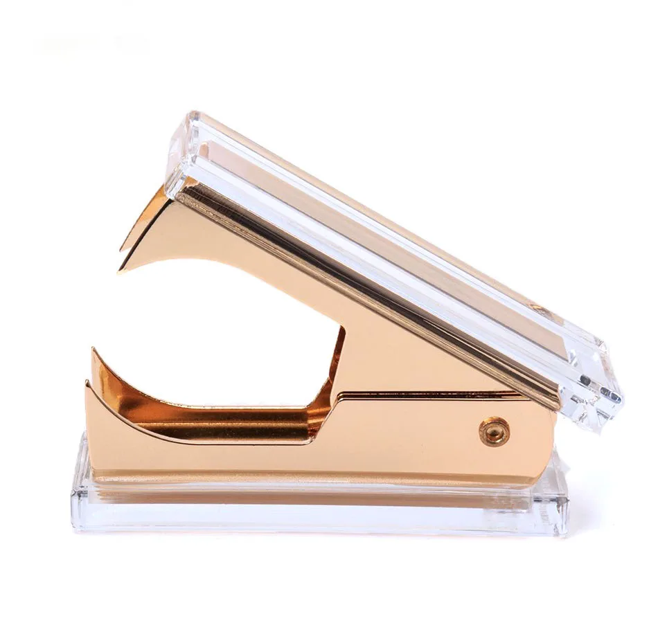 Acrylic Metal Silk Lightweight Staple Puller Tool for Desktop Office school Easy to use Steel Claw Staple Remover