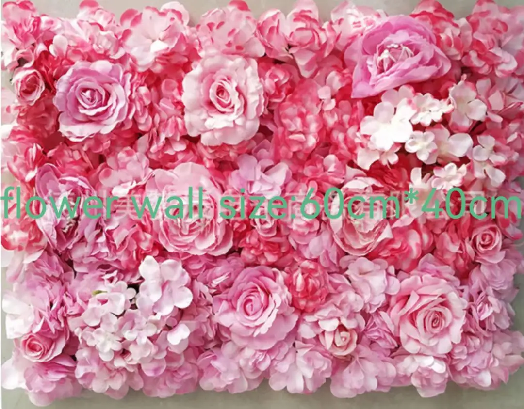 Wedding Decorative Backdrop Panels Artificial peony flower wall gradient ramp flower wall for home wedding shopwindow decoration