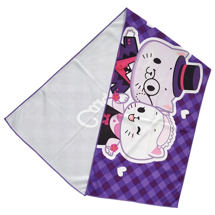 sublimated towel custom printing quick dry sport cooling towel pva cooling towel for neck and face