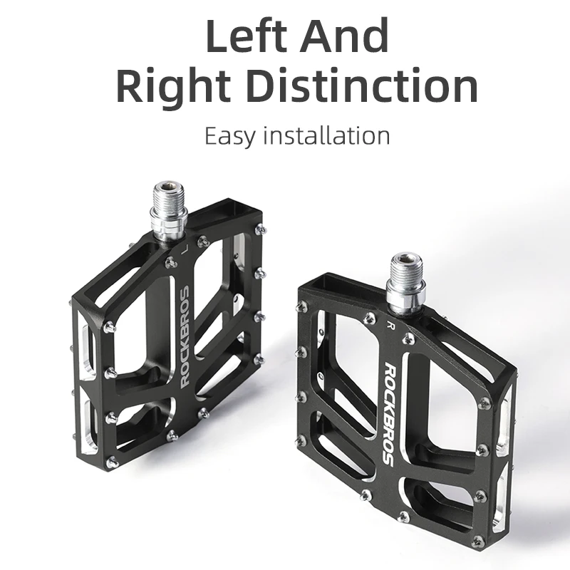 ROCKBROS Bike Widen Platform Pedals MTB Aluminum Alloy Bicycle Parts Cycle Foot Bearing Pedal