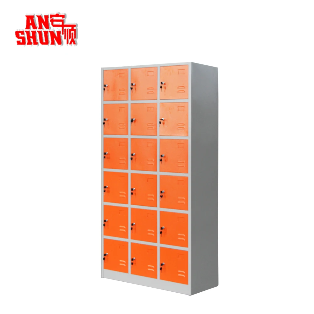 Luoyang Factory Sale 18 Door Metal Locker School Dormitory Locker Gym Spa Locker