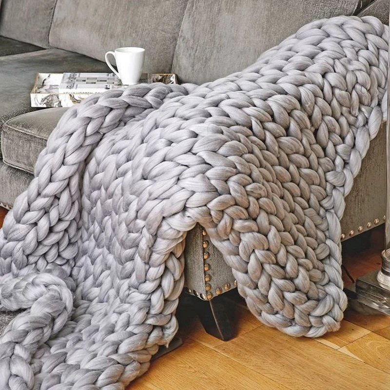 i@home baby wool queen size large light weight yellow blanket home throw