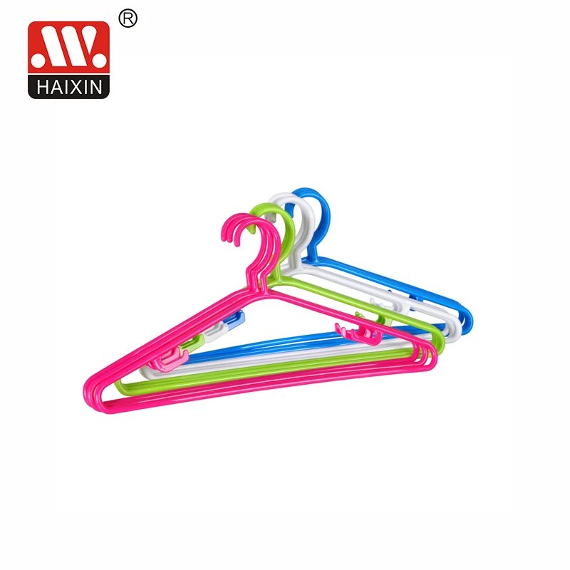 HAIXING Wholesale Daily Use Wardrobe Plastic Clothes Hangers