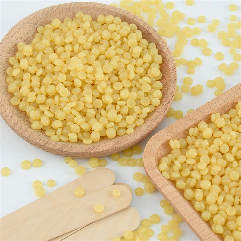 IN STOCK!! 3DAYS FAST SHIPPING!! 450g Depilatory Hair Removal Hard Wax Beads Wax Beans with 10pcs wooden sticks