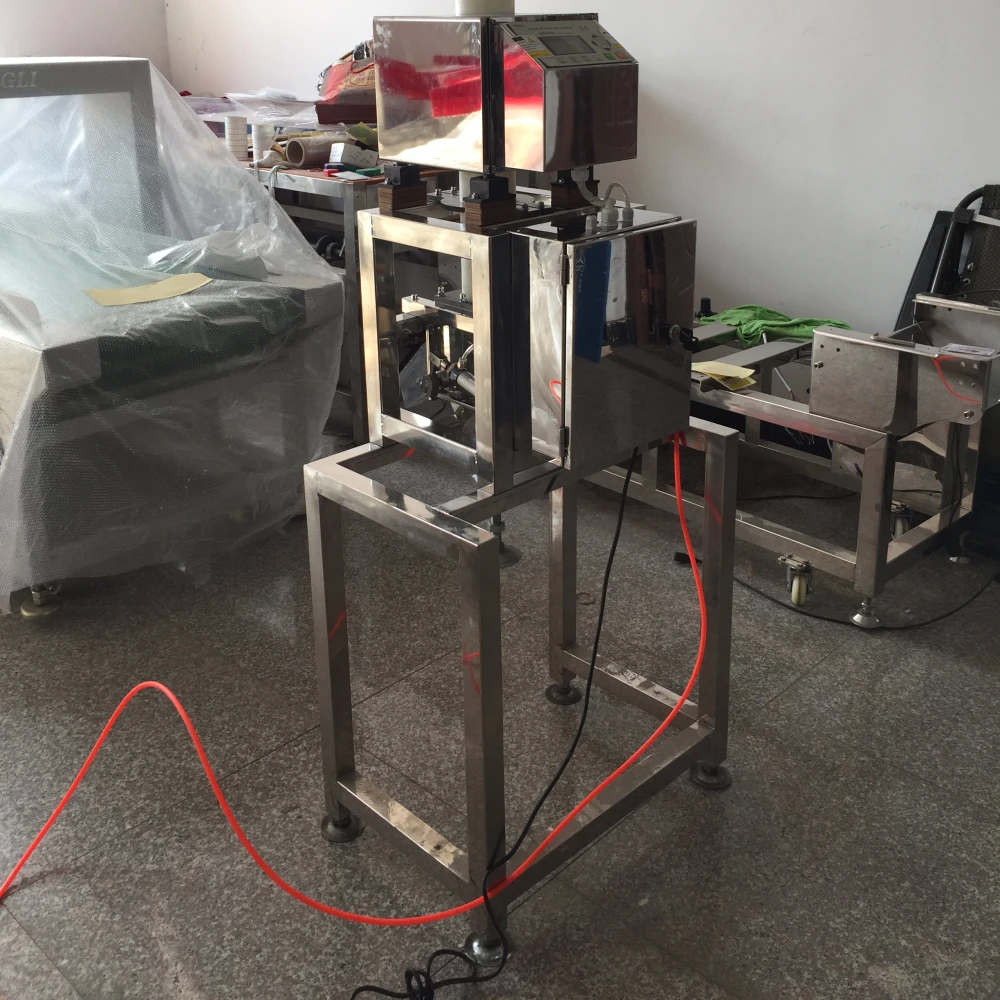 Gravity fall Food Processing Metal Detector for Dressed squid Crab stick Cornstarch
