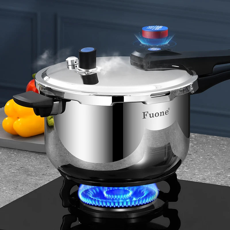 Drop Shipping Large Cooking Pot Gas Induction Cooker 3/4/5/7/9/11 L Stainless Steel Pressure Cooker