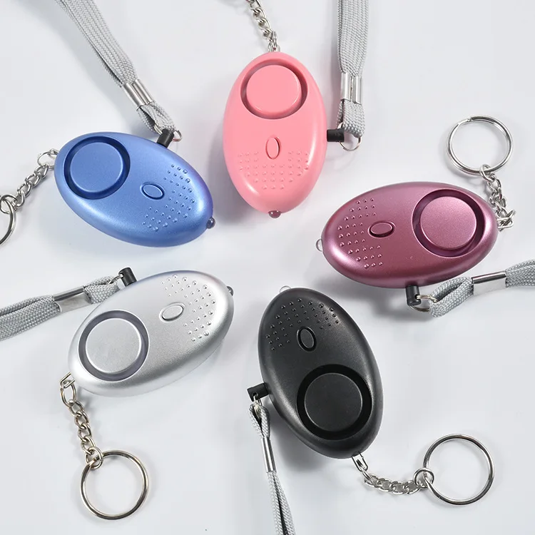 Promotional Gift 130DB LED Portable Emergency SOS Self Defense Panic Alarm Keychain Personal Alarm for Women Children Elders