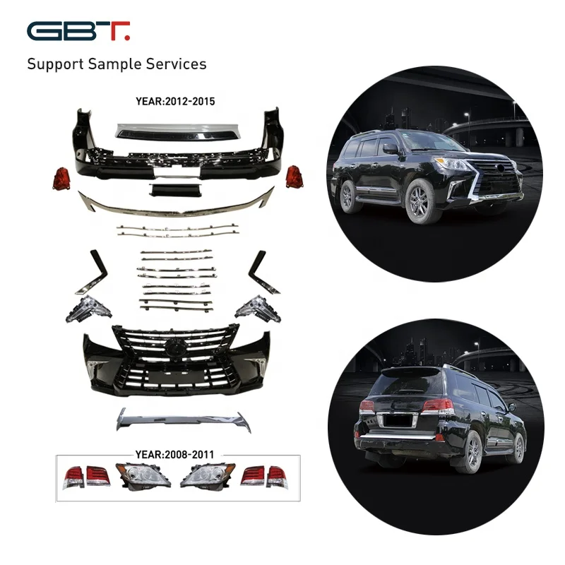 GBT Fast Shipping Vehicle Modification Parts Upgrade Body Kit For 2008-2015 To 2016 lexus lx 570 Bodykit