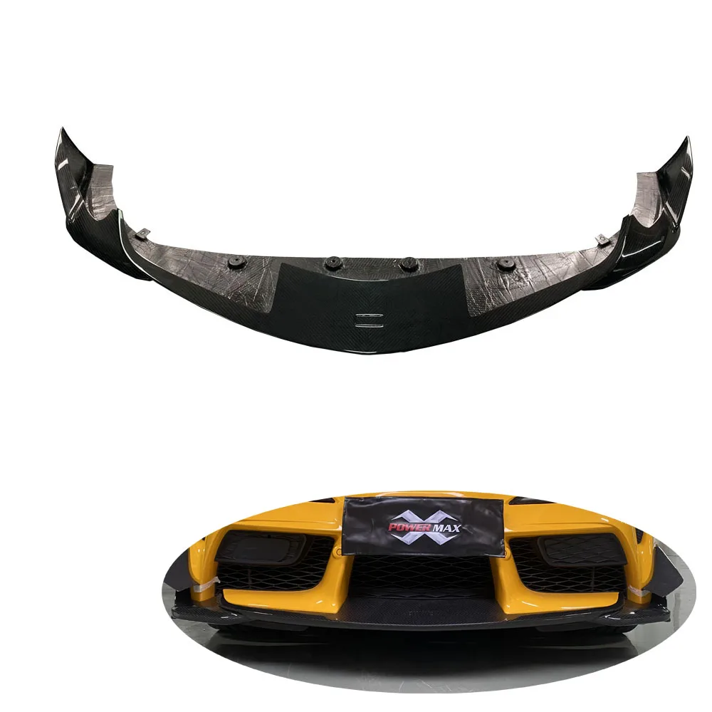 Dry Carbon Fiber Toms Style  Toyo Front Bumper Lip For Toyota Supra A90 A91 MkV Front Splitter