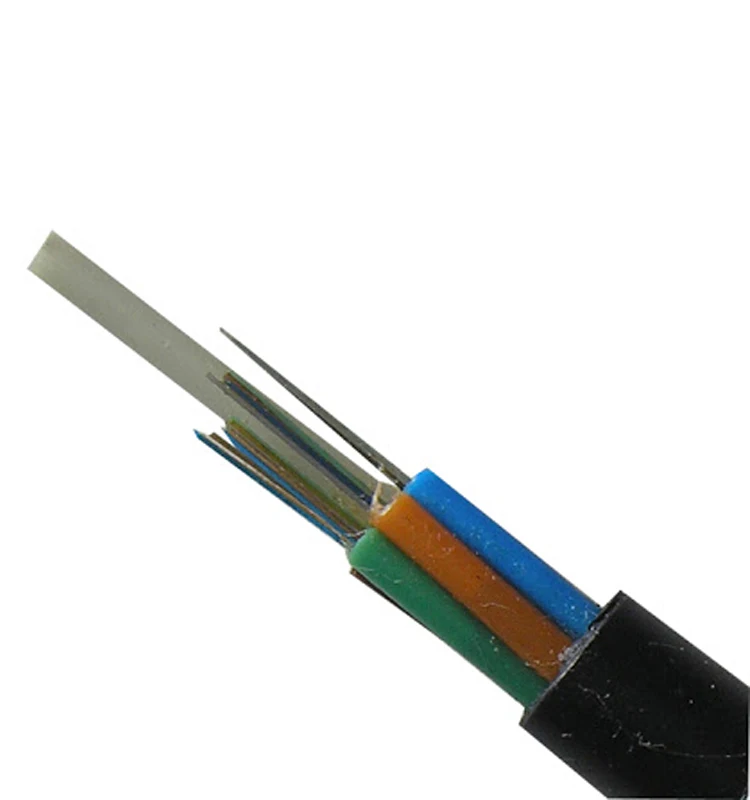 12 24 Core Underground Single Mode Communication Fiber Optic Cable Network Backbone GYFTY