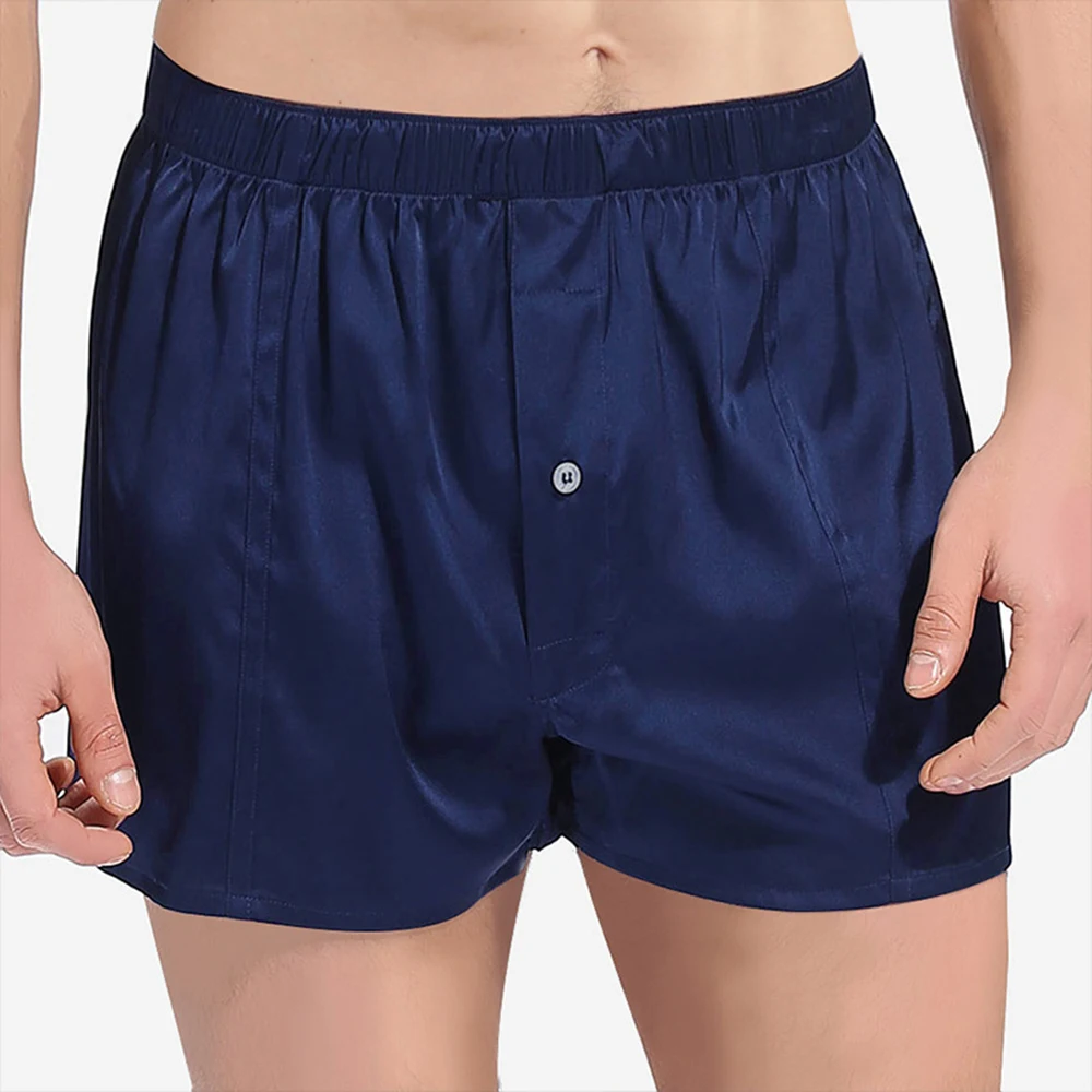 China Manufacturer Mulberry Silk Men Silk Boxer Brief Underwear Luxury Silk Underwear Men