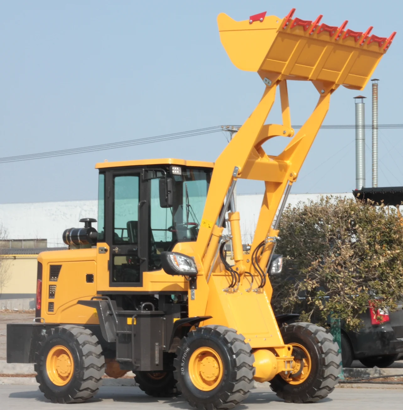mini 1ton wheel loader diesel  high lift wheel loader bucket hot sale loader