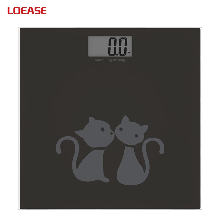 B15 180Kg Personal Bathroom Weighing Scale Lcd Display Electronic Glass Digital Bathroom Scale