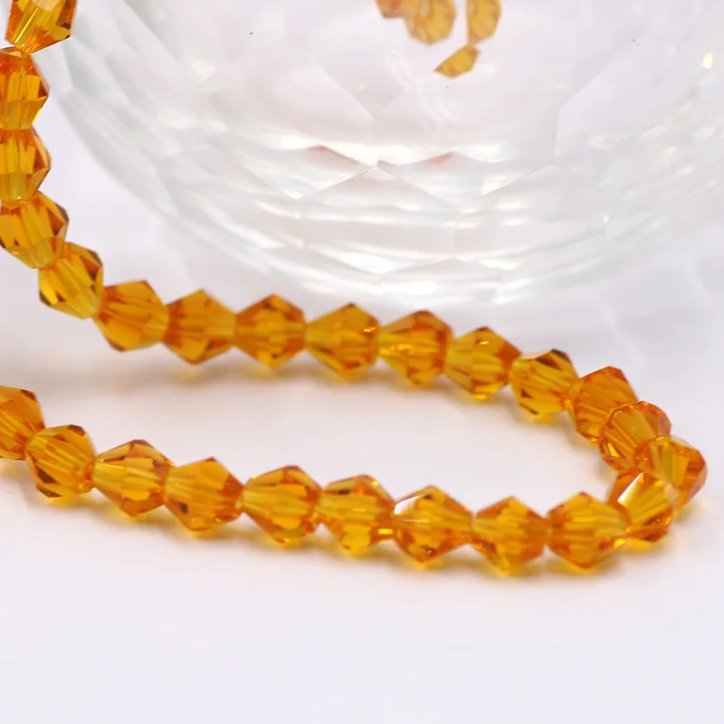 Faceted Bicone Glass Beads for Jewelry Making Adults 2MM Crystal Beads for Bracelet Charms DIY Crafts Accessories 5strands/batch