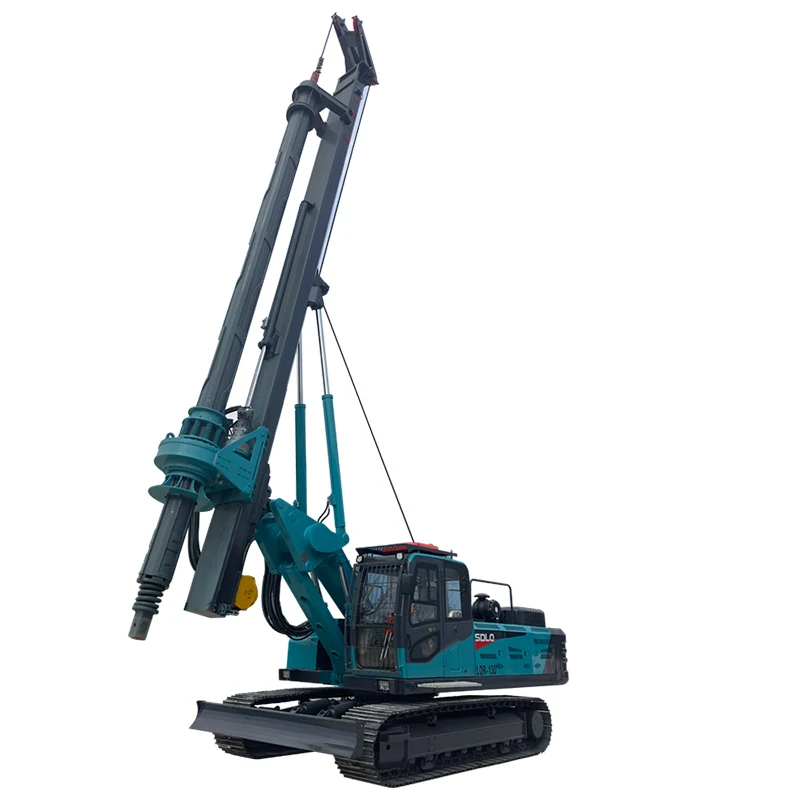 SDLQ LQR130 Mini Hydraulic Guardrail Pile Driver 1500hp Drilling Rig Same Style Machinery Sunward Rotary Drill Machine Portable