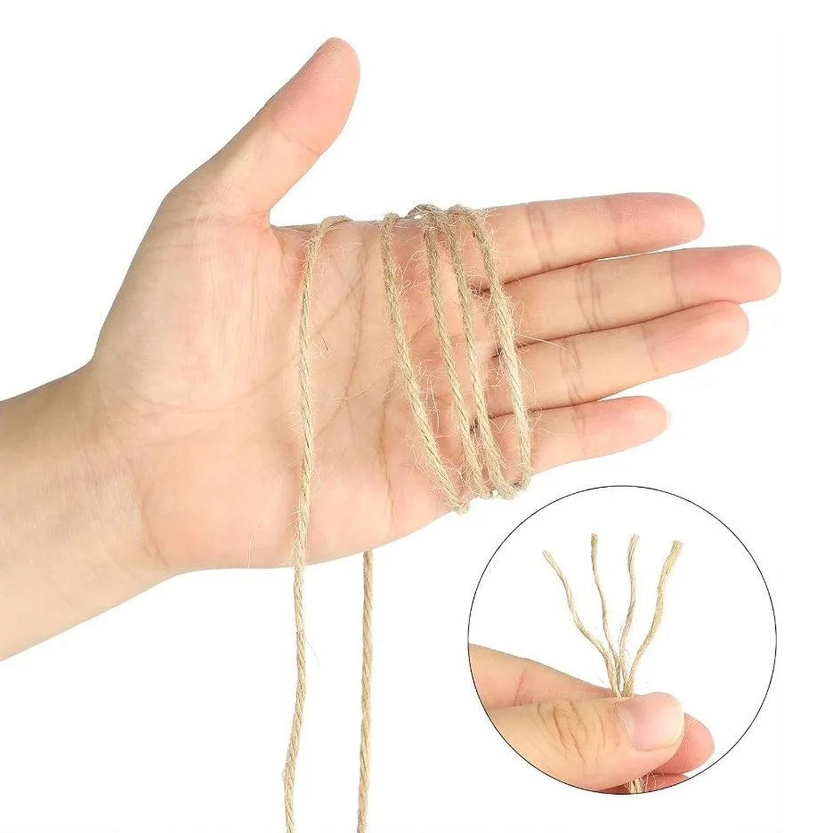 New Arrival Jute Yarn Twine Thread Cord String Hamp Juta Tow twisted straw packing agriculture use handicraft show Made in BD