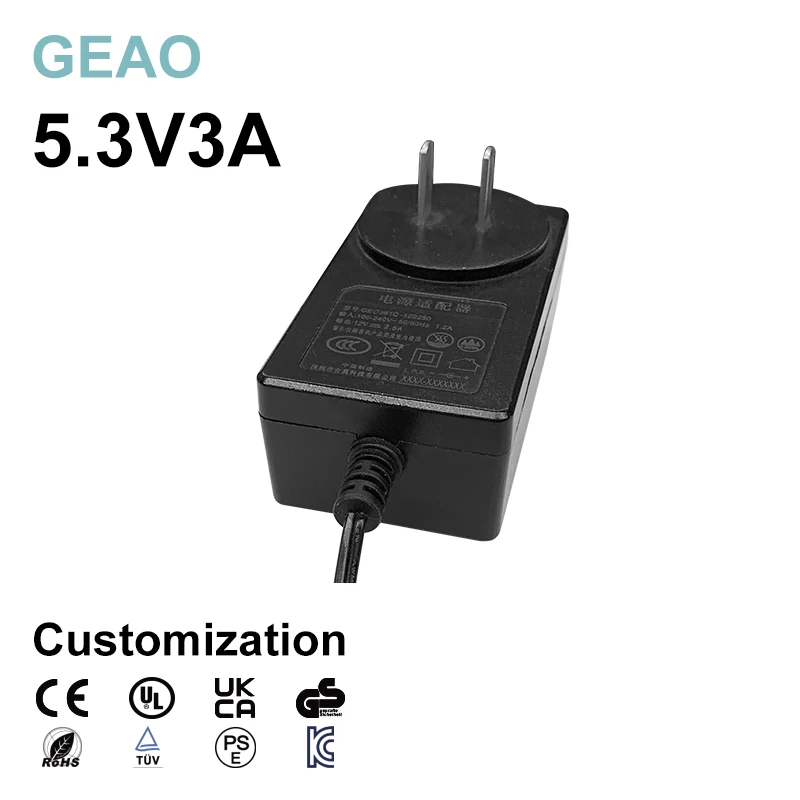 5.3V 3A  Led Strip Heated Blanket Electric Desk Humidifier Hair Trimmer Makeup Mirror 3v 5v 12v 24v 1a 2a 3a 5a Power Adapter