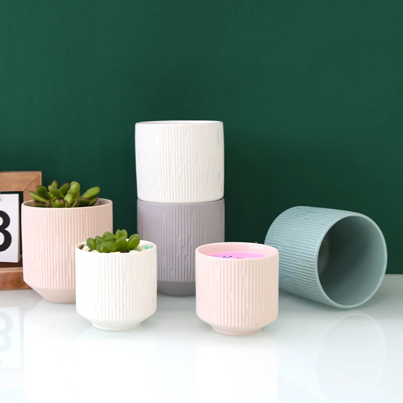 Elegant Unique Garden Small White Round Table Nursery Succulent Plastic Plant Flower Pot