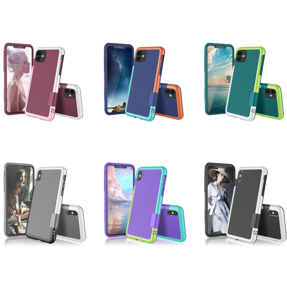 High Quality Contrast Color Design Soft Silicone TPU Phone Case for iPhone