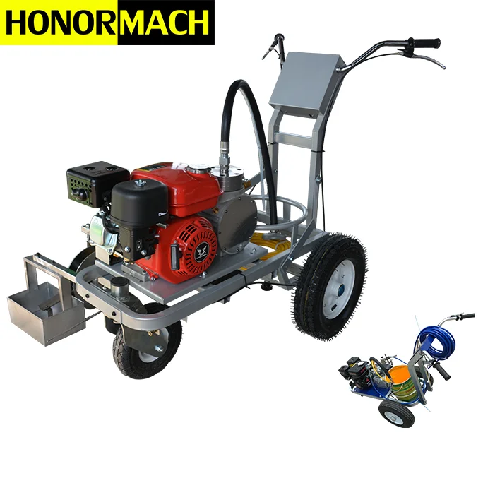 High quality cold paint spray road marking machine Express to USA
