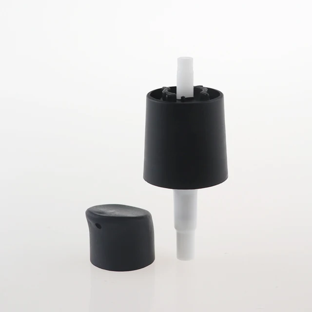 20mm matte black treatment pump 24/410 cosmetic lotion pump cream pump