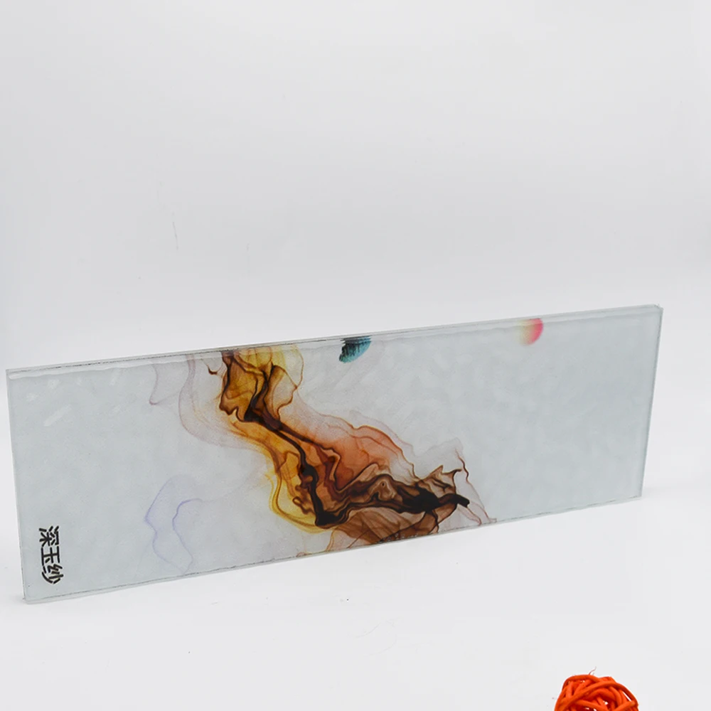 Factory Direct Sales Custom Thickness Art Decorative Landscape Painting Glass