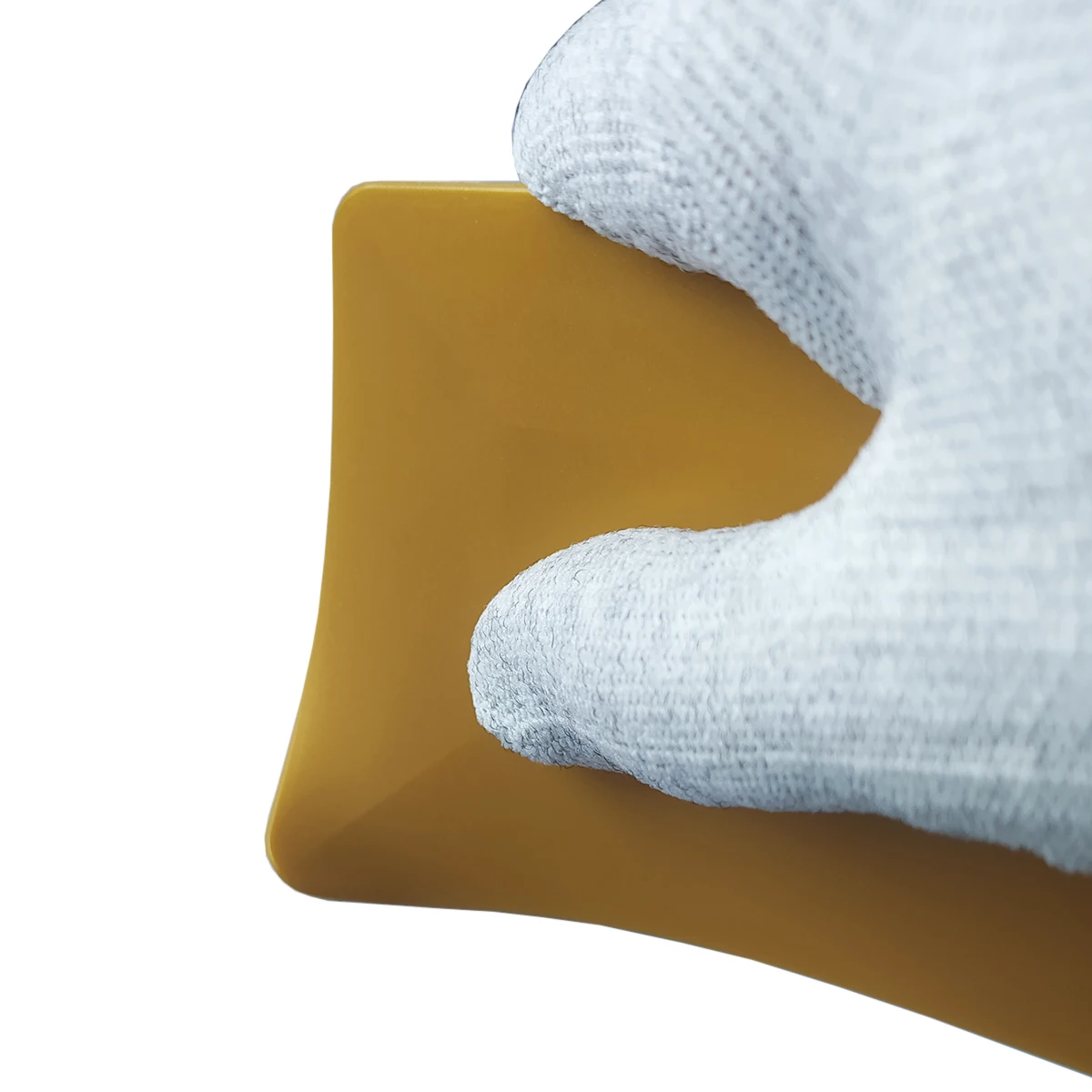 Car Sticker Wrapping Squeegee Edge Sealing Treatment Scraper Plastic Trapezoid Shape Gold Soft Car Decals Bubble Tools A50