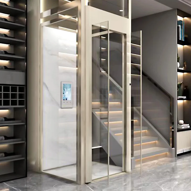 HOMEKA Villa Home Customized Elevator Residential Elevator Comfortable and Safe Residential Steel Belt Elevator