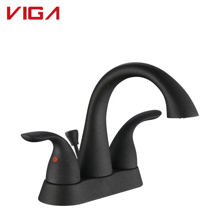 Factory Wholesale Deck Mounted Dual Handle Face Basin Sink Mixer Tap Bathroom Basin Faucet