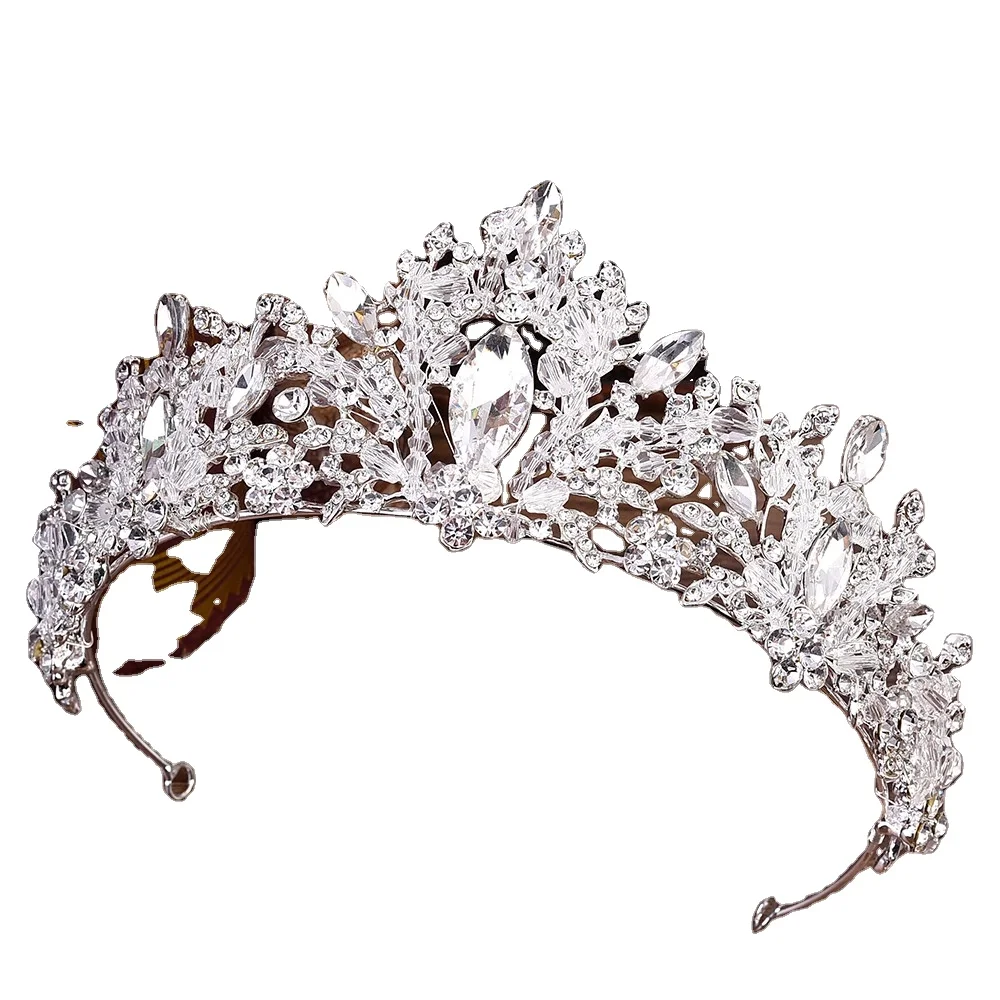 
Crystal Crowns and Tiaras with Comb Headband for Girl or Women Birthday Party Wedding Prom Bridal Christmas Valentine Halloween 