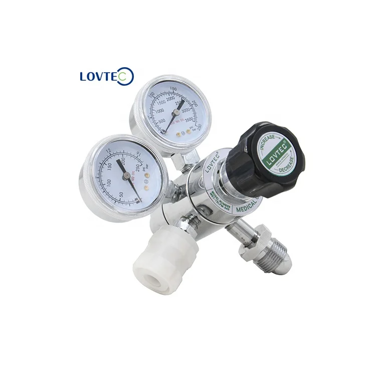 Lovtec Factory wholesale Flow meter Pressure Reducing regulator oxygen medis oxygen cylinder valve