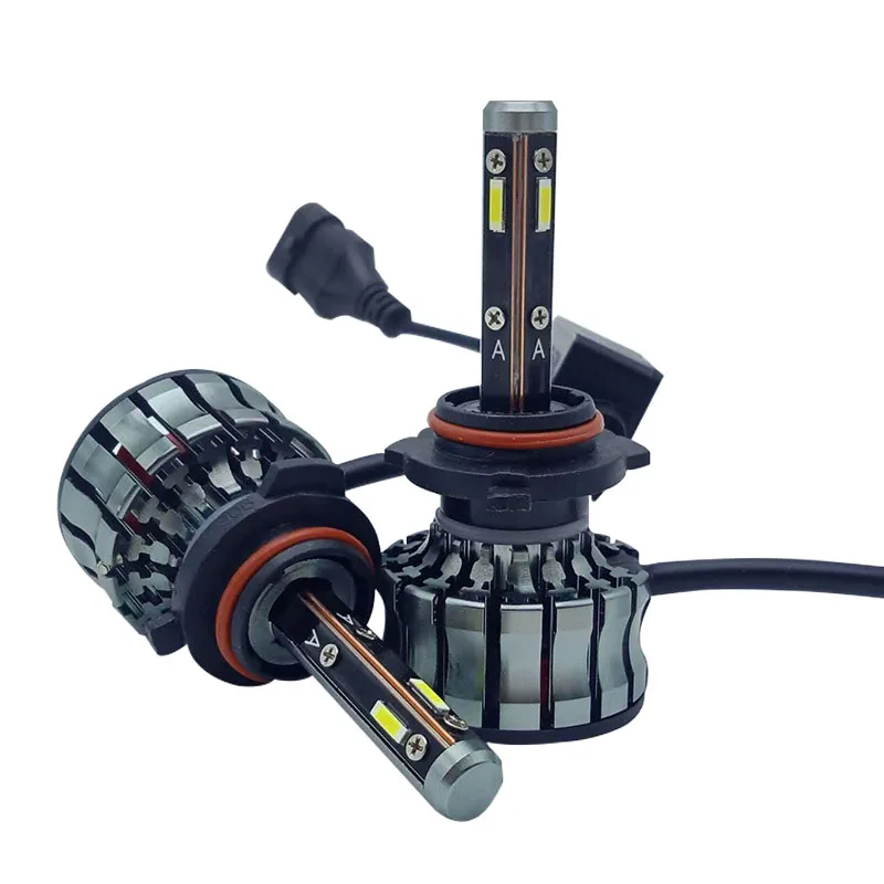 QIDEWIN Car light system 4sides CSP high low beam 52W 6000LM 12 Volt H3 H4 H7 T5M Led Headlight LED headlight