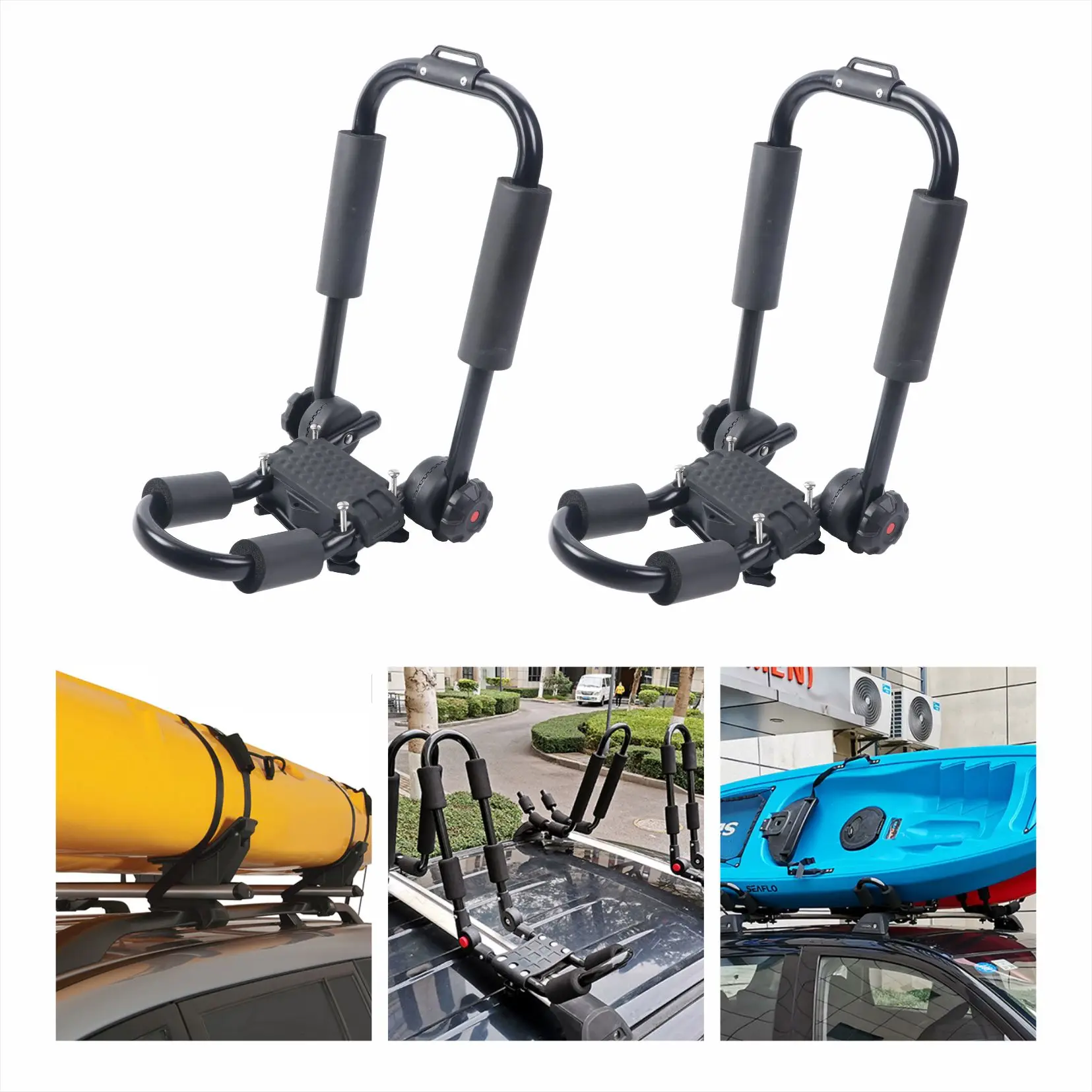 Factory Direct universal steel car roof kayak carrier foldable Perfect for Outdoor Adventures